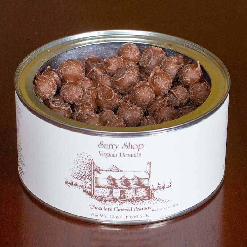 This is a smaller Virginia peanut thickly coated with rich milk chocolate.