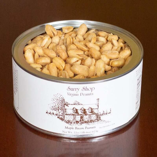 These large, crunchy Virginia peanuts have a surprising combination of maple sugar and a light natural smoked flavor.